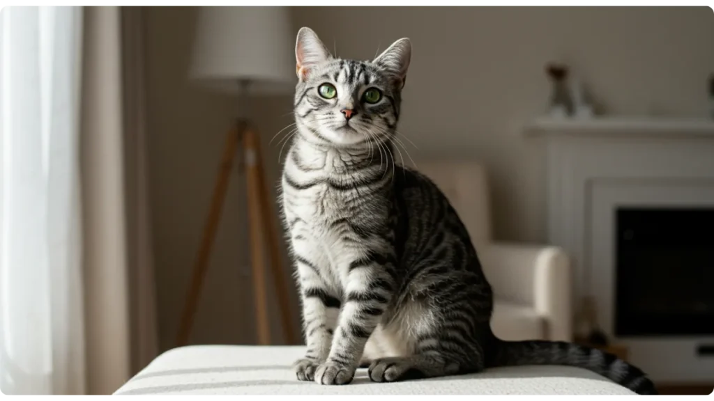 Gata jovem saudável - quando gato entra no cio pela primeira vez