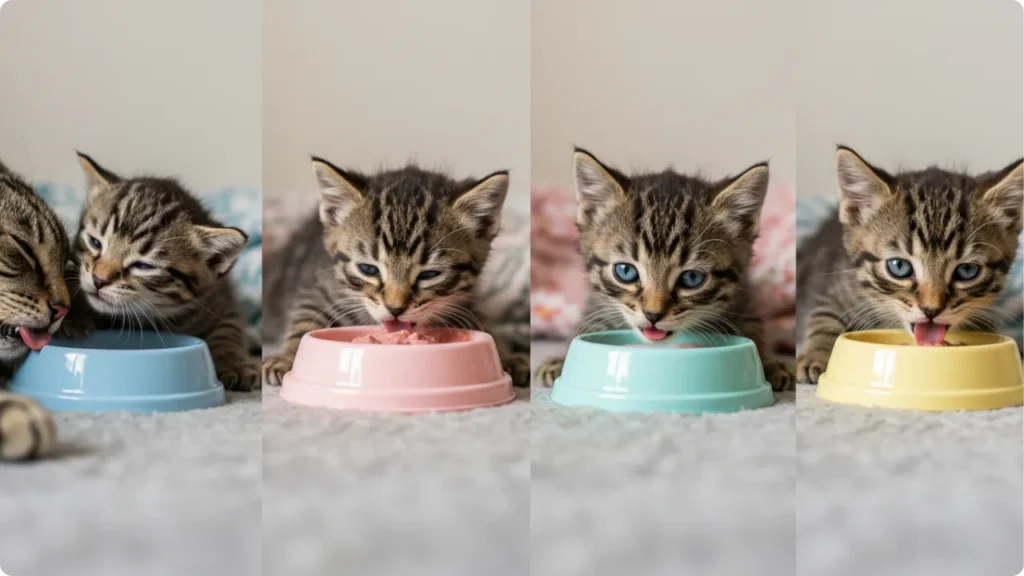 Desenvolvimento digestivo de filhotes de gato desde nascimento até desmame