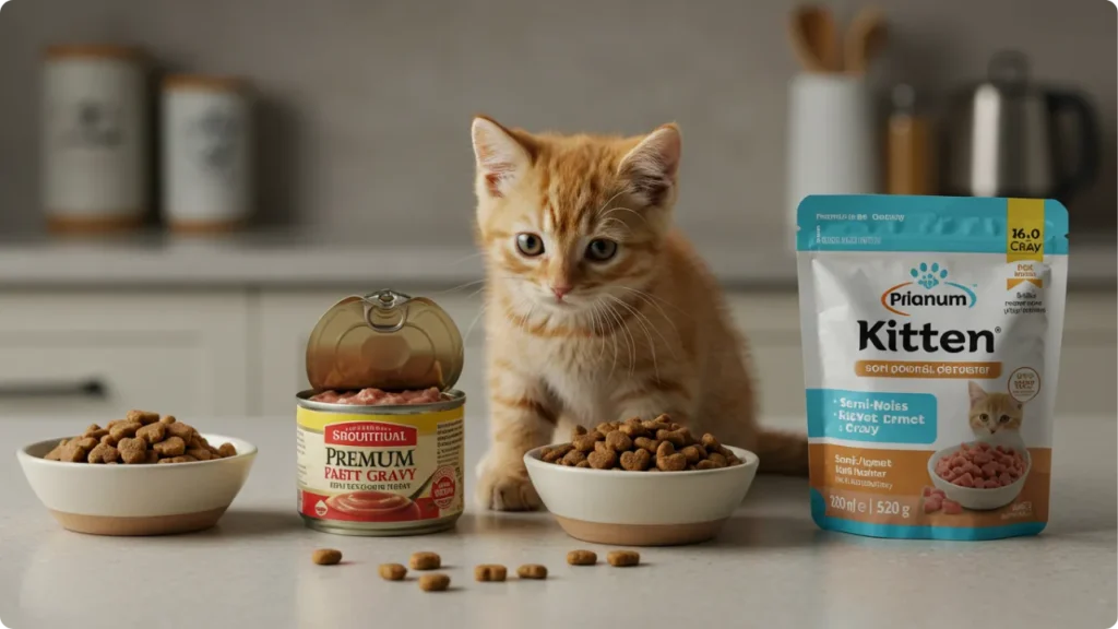 Tipos de ração para filhotes de gato - úmida, seca e semi-úmida