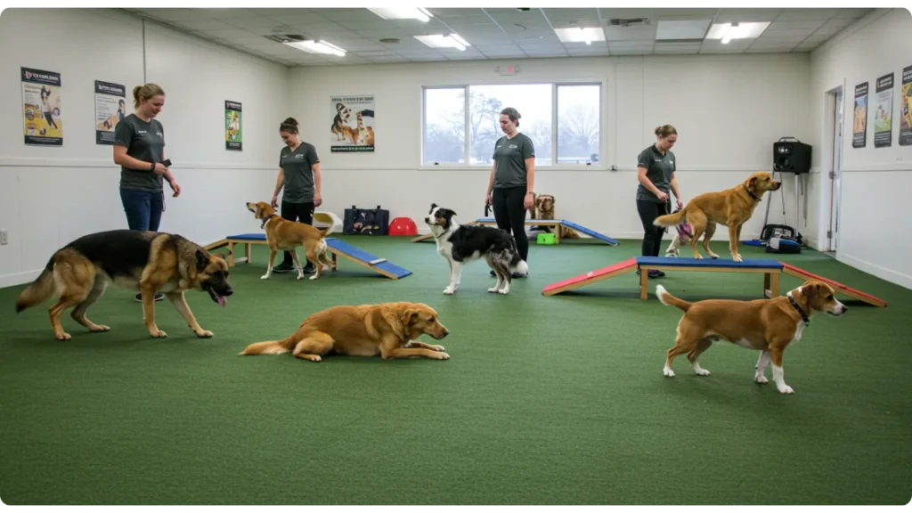 Cães em diferentes estágios de treinamento - quantas aulas de adestramento são necessárias para adestrar um cão