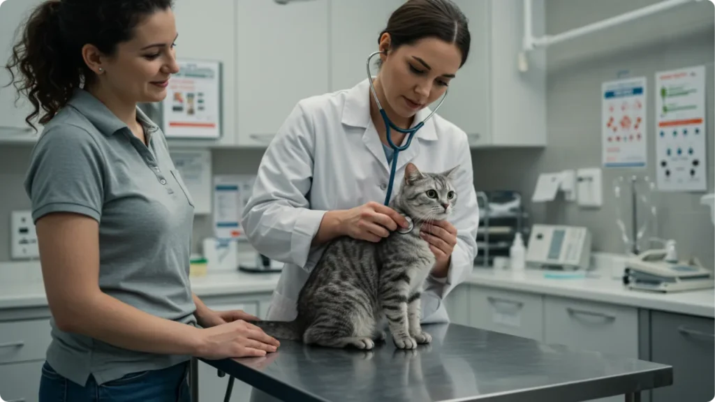 Exame veterinário preventivo - prevenção de doença de gato em humano